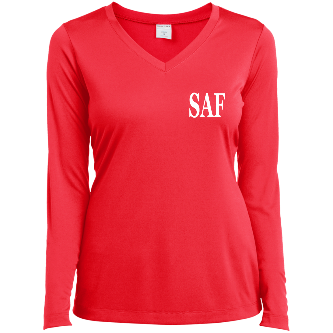 SAF - Ladies’ Long Sleeve Performance V-Neck Tee