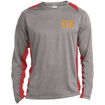 SAF - Long Sleeve Heather Colorblock Performance Tee