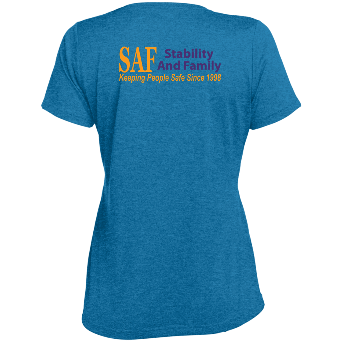 SAF - Ladies' Heather Scoop Neck Performance Tee
