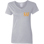 SAF - Ladies' 5.3 oz. V-Neck T-Shirt