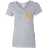 SAF - Ladies' 5.3 oz. V-Neck T-Shirt