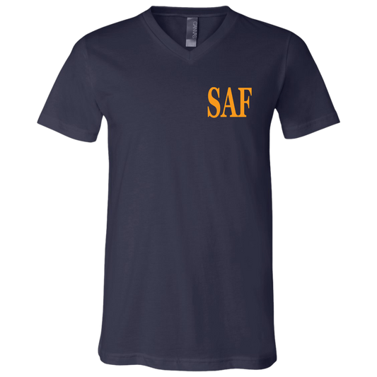SAF - Unisex Jersey SS V-Neck T-Shirt