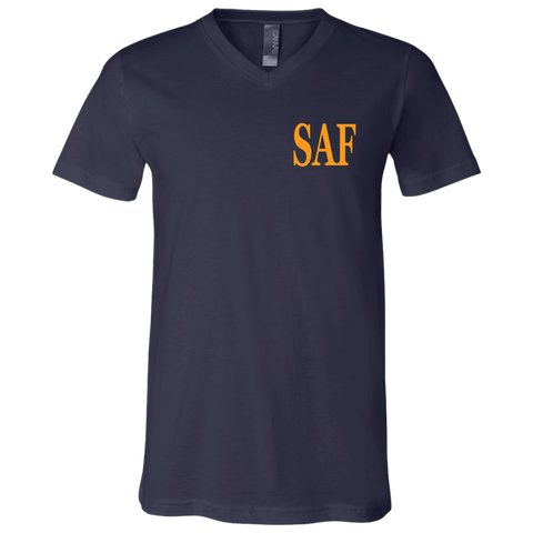 SAF - Unisex Jersey SS V-Neck T-Shirt