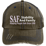 SAF - Distressed Unstructured Trucker Cap