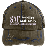 SAF - Distressed Unstructured Trucker Cap
