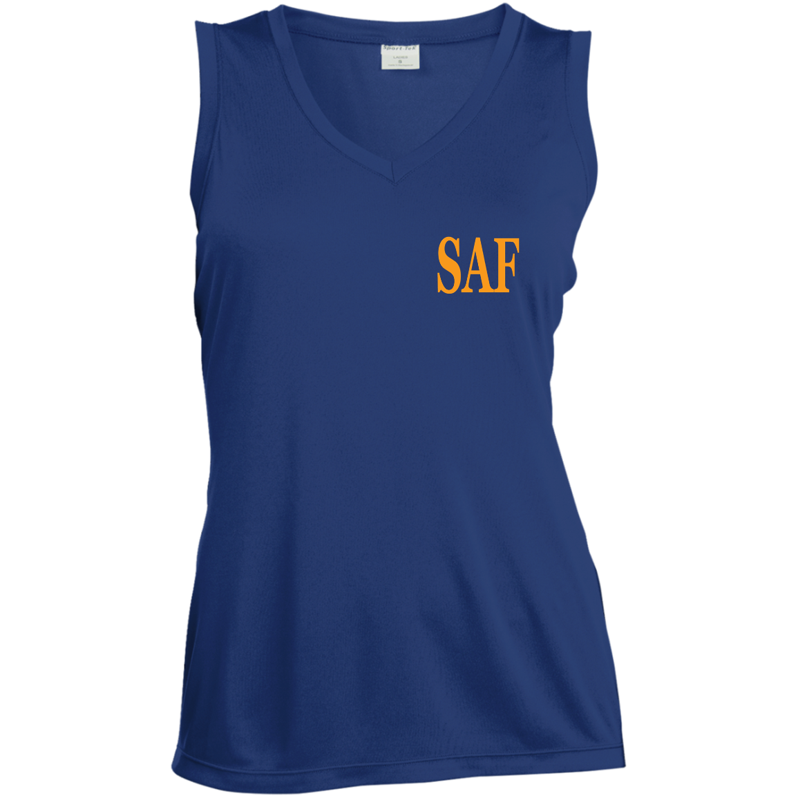 SAF - Ladies' Sleeveless V-Neck Performance Tee