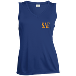 SAF - Ladies' Sleeveless V-Neck Performance Tee