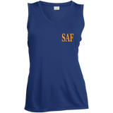 SAF - Ladies' Sleeveless V-Neck Performance Tee
