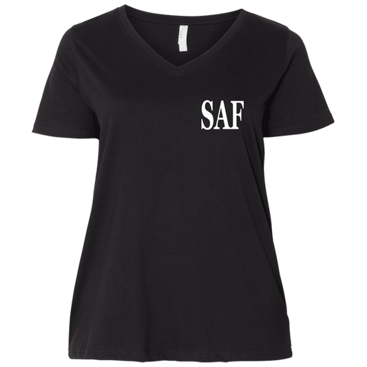 SAF - Ladies' Curvy V-Neck T-Shirt