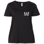 SAF - Ladies' Curvy V-Neck T-Shirt