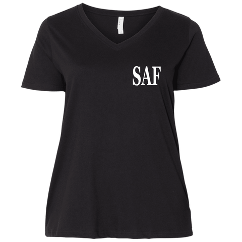 SAF - Ladies' Curvy V-Neck T-Shirt