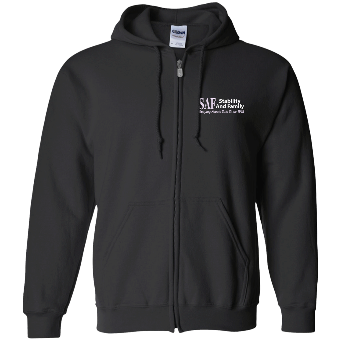 SAF - Zip Up Hooded Sweatshirt