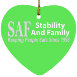 SAF - Heart Ornament