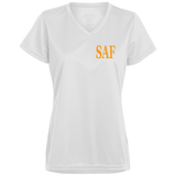 SAF - Ladies’ Moisture-Wicking V-Neck Tee