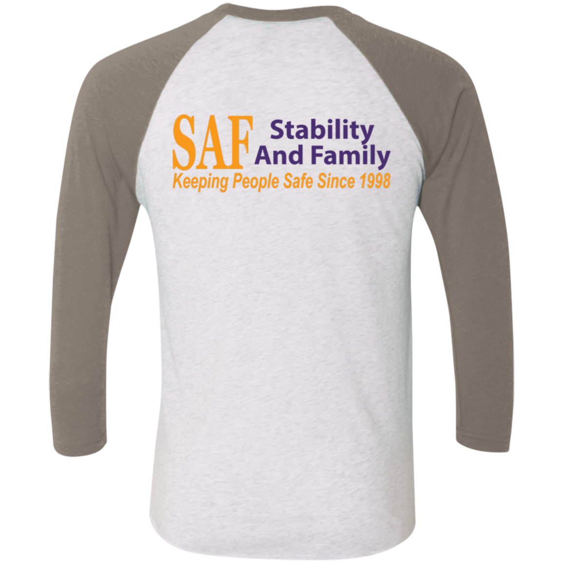 SAF - Tri-Blend 3/4 Sleeve Raglan T-Shirt