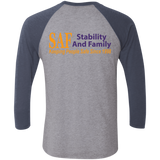 SAF - Tri-Blend 3/4 Sleeve Raglan T-Shirt