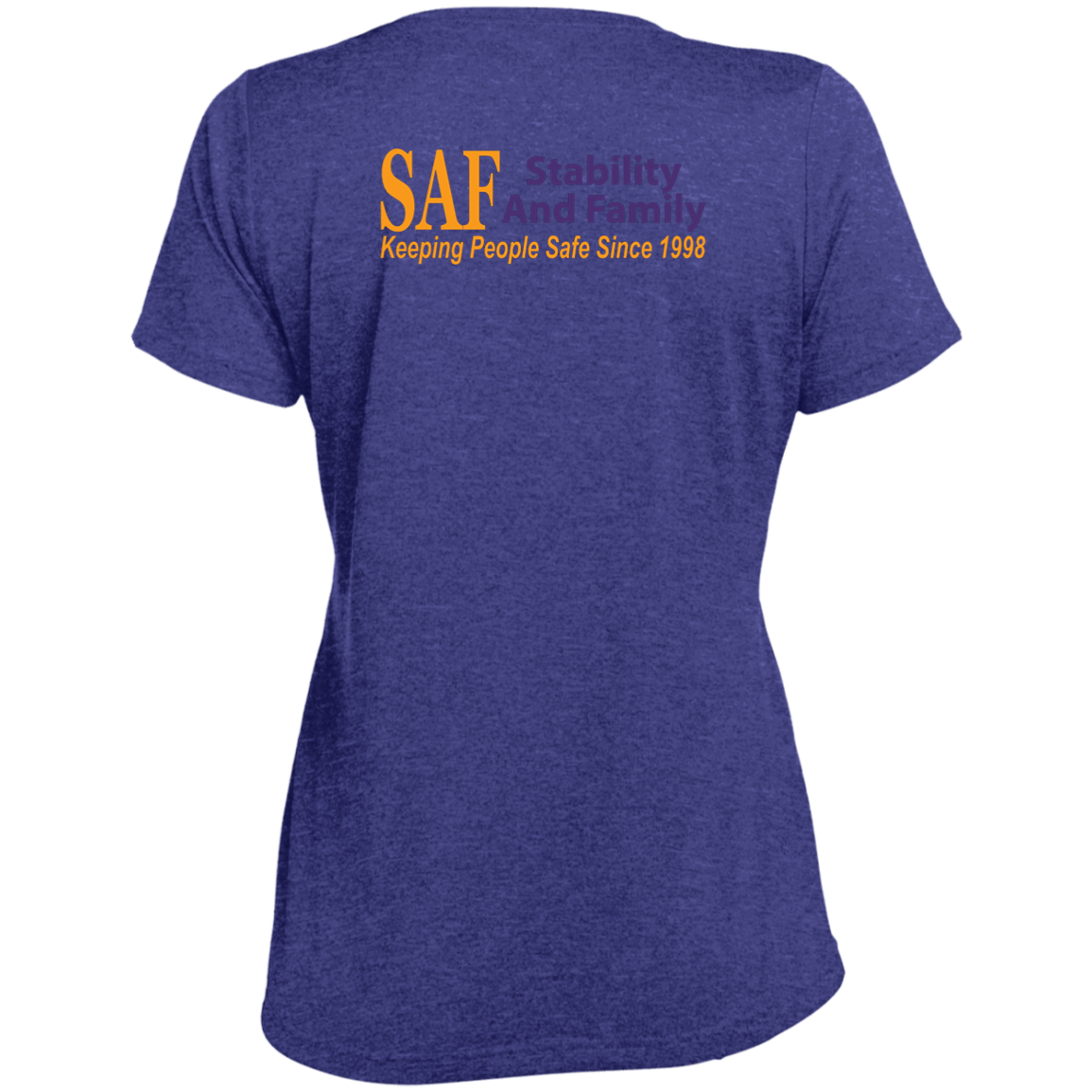 SAF - Ladies' Heather Scoop Neck Performance Tee
