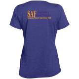 SAF - Ladies' Heather Scoop Neck Performance Tee