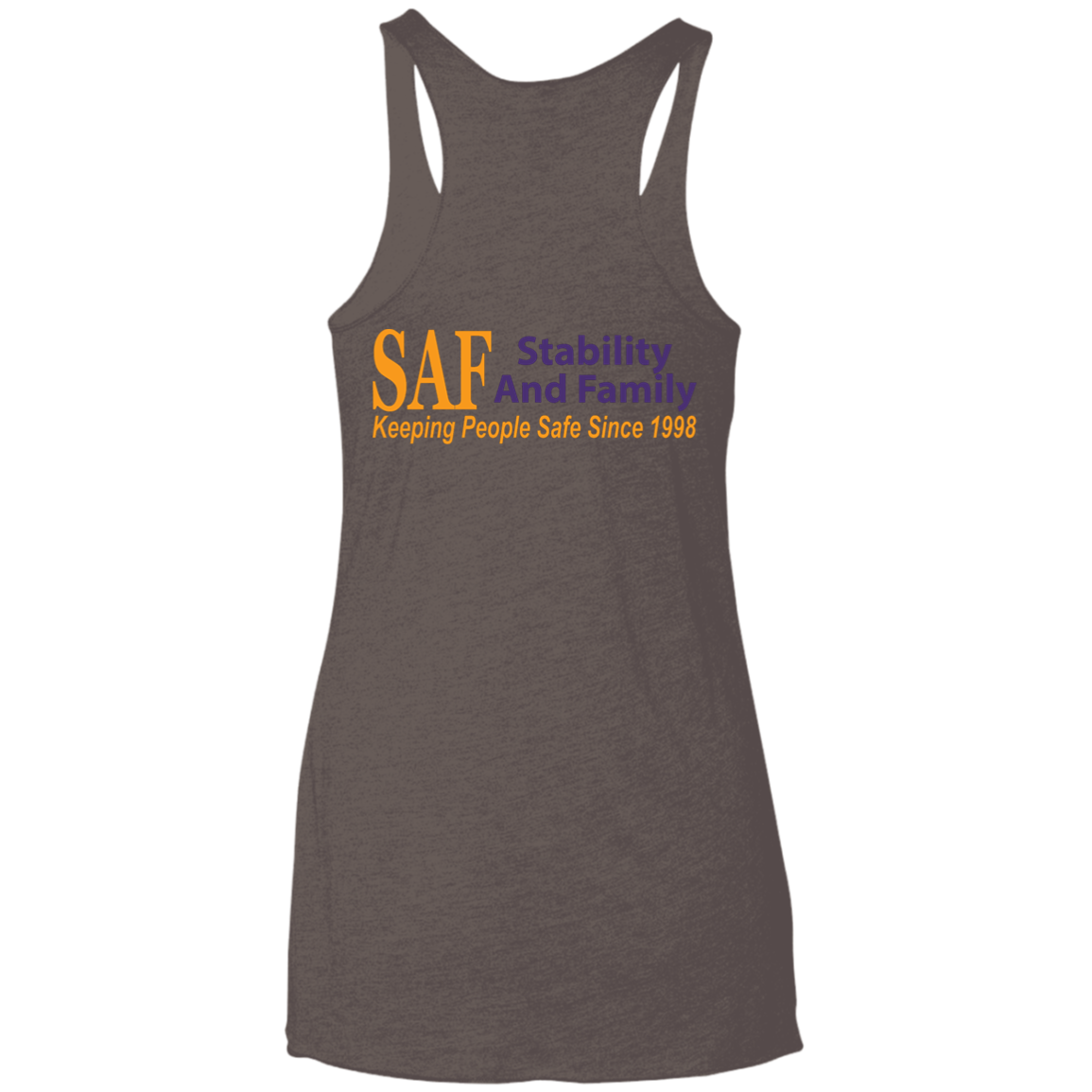 SAF - Ladies' Triblend Racerback Tank