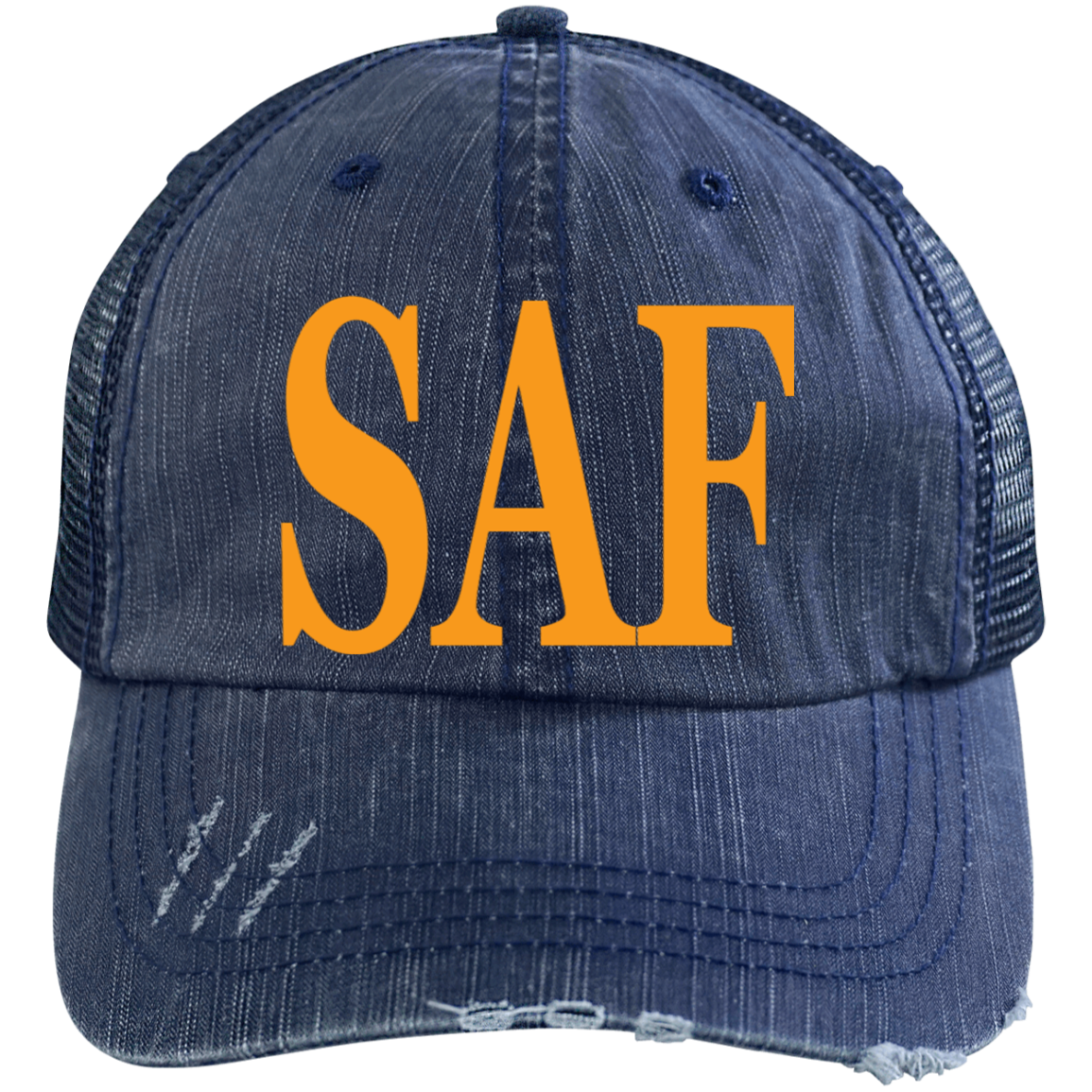 SAF - Distressed Unstructured Trucker Cap