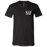 SAF - Unisex Jersey SS V-Neck T-Shirt