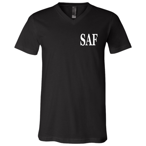 SAF - Unisex Jersey SS V-Neck T-Shirt