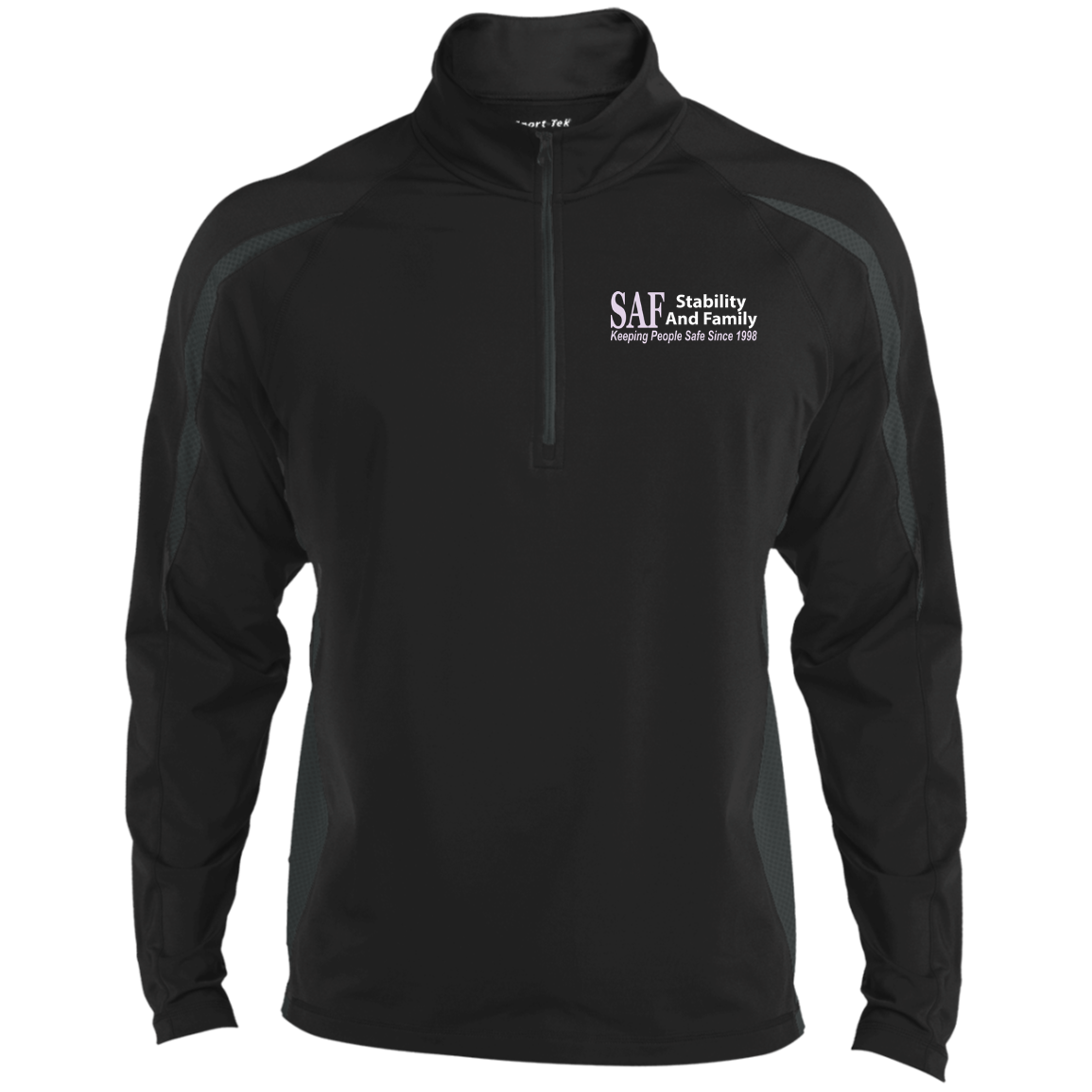 SAF - Men's Sport Wicking Colorblock 1/2 Zip