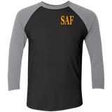 SAF - Tri-Blend 3/4 Sleeve Raglan T-Shirt