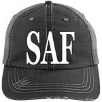 SAF - Distressed Unstructured Trucker Cap