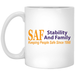 SAF - 11 oz. White Mug