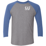 SAF - Tri-Blend 3/4 Sleeve Raglan T-Shirt