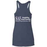 SAF - Ladies' Triblend Racerback Tank