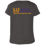 SAF - Ladies' Curvy V-Neck T-Shirt