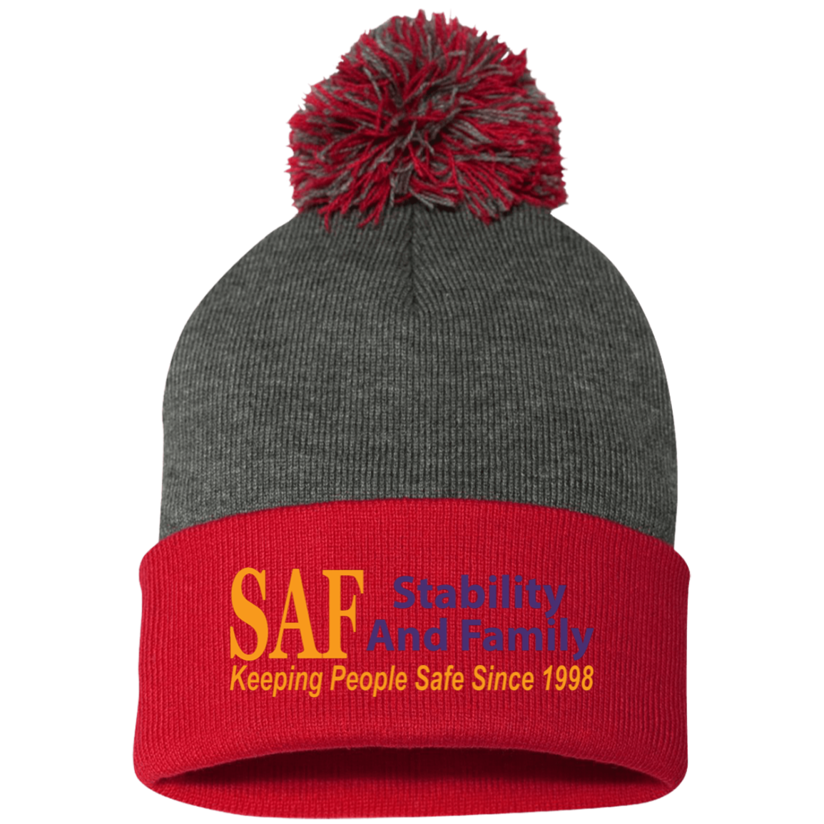 SAF - Pom Pom Knit Cap
