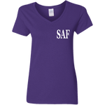 SAF - Ladies' 5.3 oz. V-Neck T-Shirt