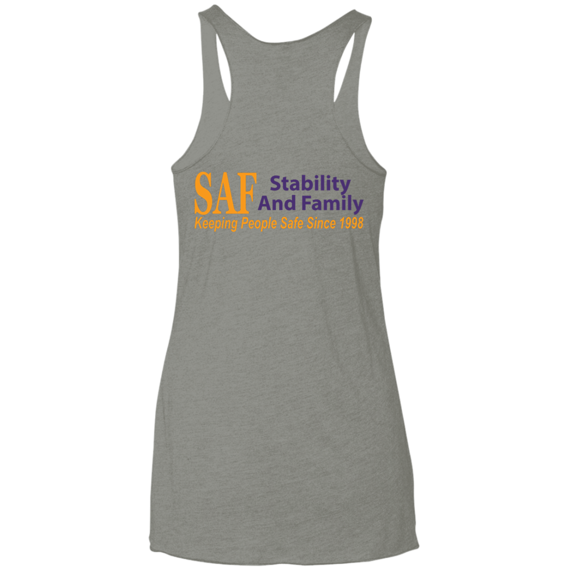 SAF - Ladies' Triblend Racerback Tank