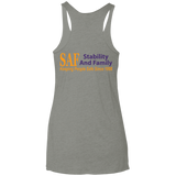 SAF - Ladies' Triblend Racerback Tank
