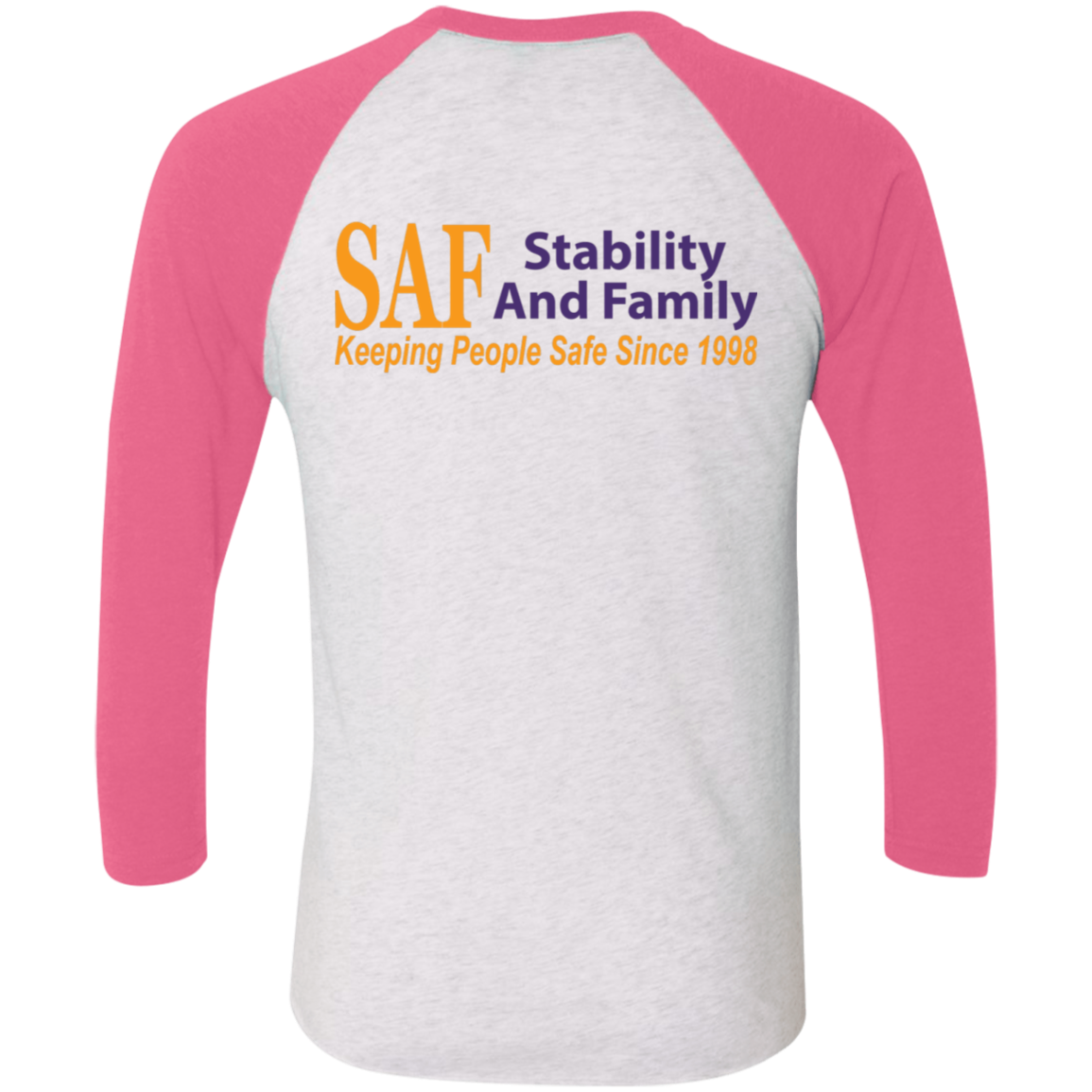 SAF - Tri-Blend 3/4 Sleeve Raglan T-Shirt