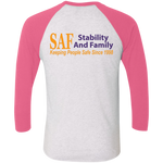 SAF - Tri-Blend 3/4 Sleeve Raglan T-Shirt