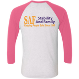 SAF - Tri-Blend 3/4 Sleeve Raglan T-Shirt
