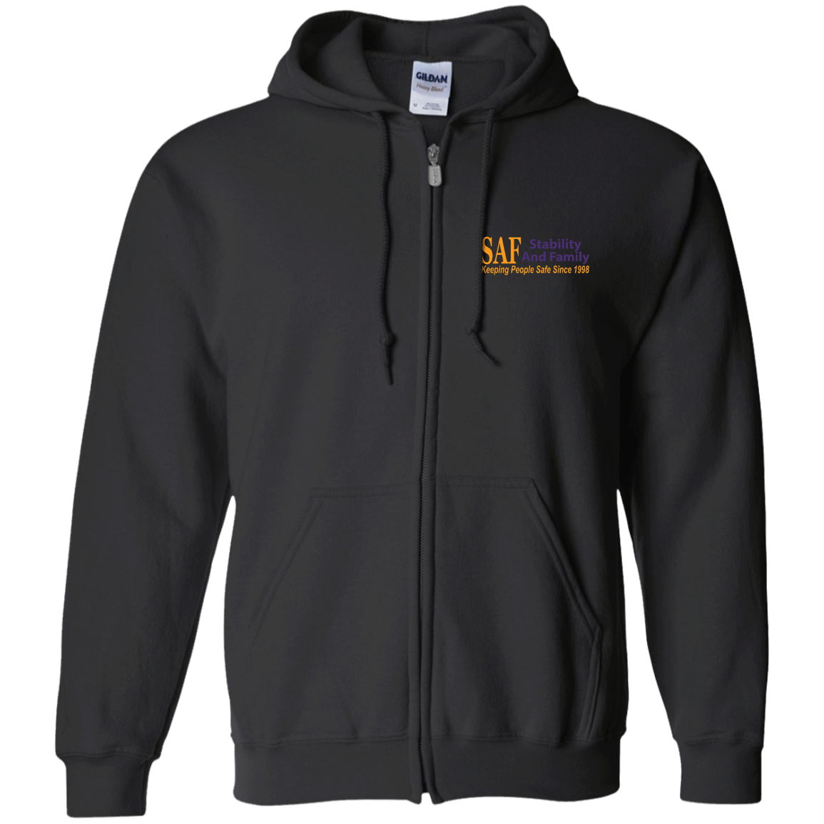 SAF - Zip Up Hooded Sweatshirt