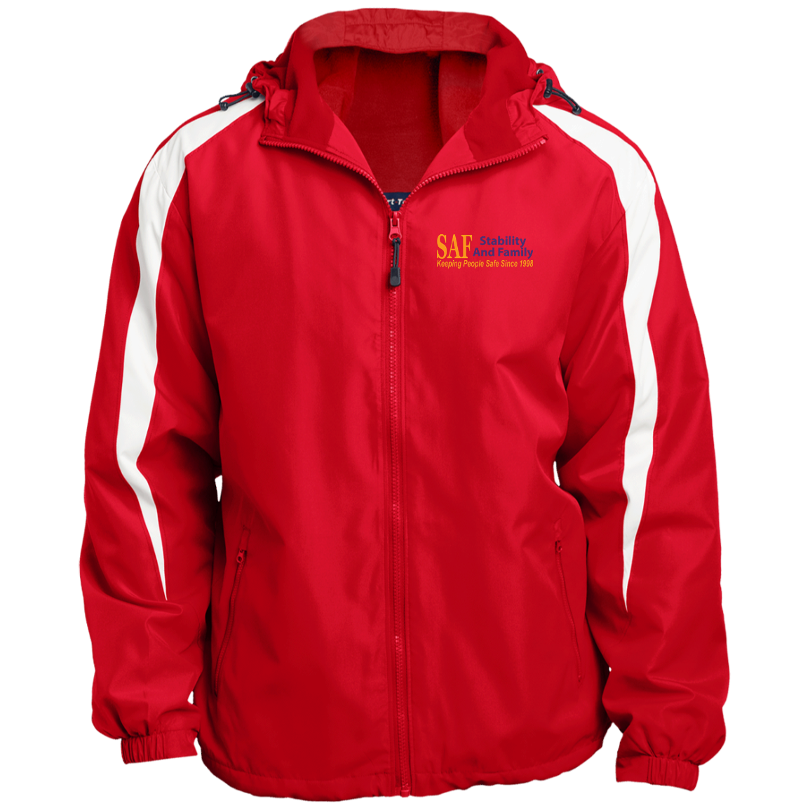 SAF - Fleece Lined Colorblocked Hooded Jacket