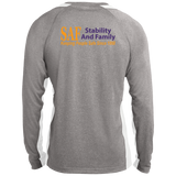 SAF - Long Sleeve Heather Colorblock Performance Tee