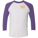 SAF - Tri-Blend 3/4 Sleeve Raglan T-Shirt
