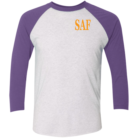 SAF - Tri-Blend 3/4 Sleeve Raglan T-Shirt