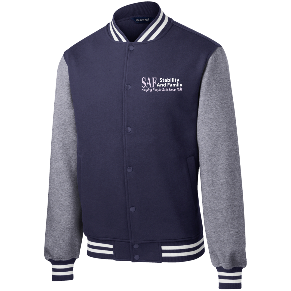 SAF - Champion's Embroidered Fleece Letterman Jacket