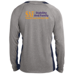 SAF - Long Sleeve Heather Colorblock Performance Tee