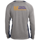 SAF - Long Sleeve Heather Colorblock Performance Tee