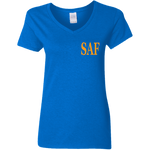 SAF - Ladies' 5.3 oz. V-Neck T-Shirt