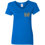 SAF - Ladies' 5.3 oz. V-Neck T-Shirt